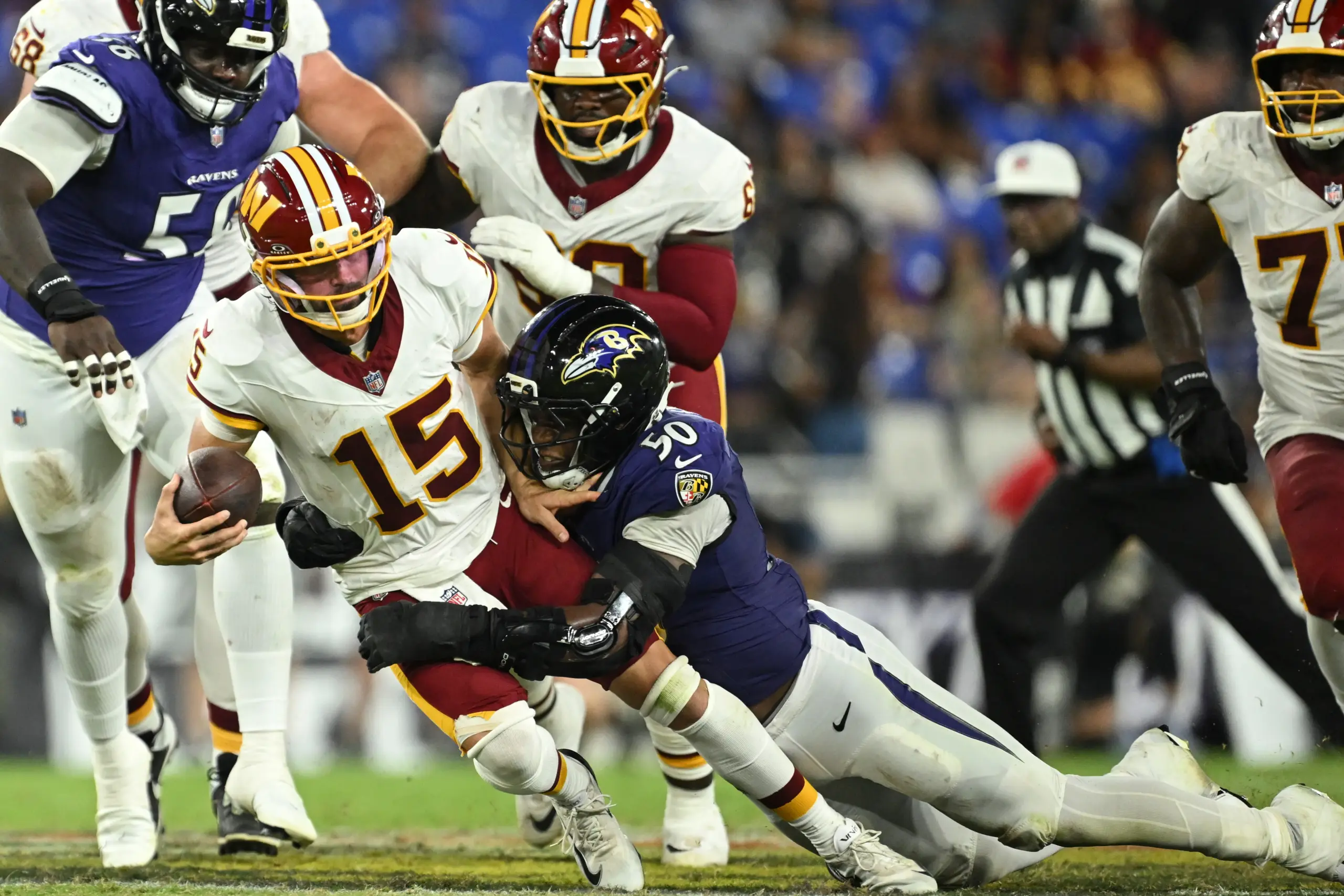 Ravens roster cuts: Team releases OLB Adisa Isaac, WR Chris Moore